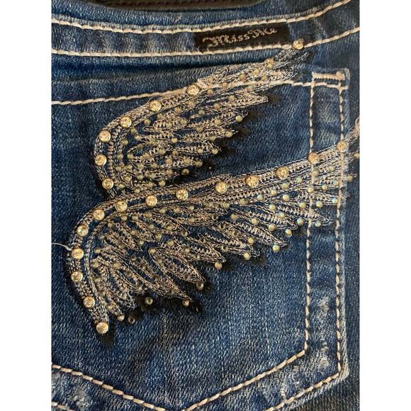 MISS ME Women’s Bling Angel Boot Cut Jeans / Size: 29 - Picture 7 of 14